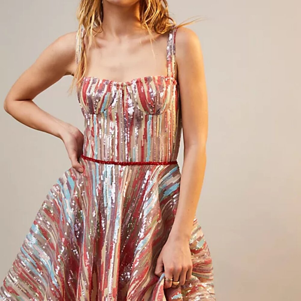 Bronx & Banco Serena Mini Dress sequined XL - Picture 6 of 6